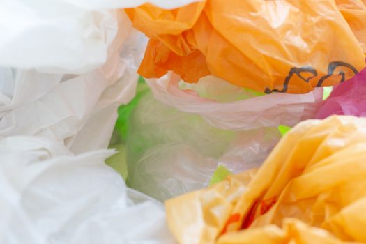Colorful plastic bags