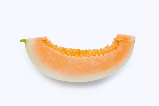 Cantaloupe melon isolated on white background