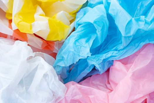 Colorful plastic bags  for background