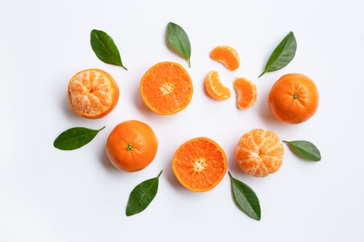 Mandarin Orange. White Background