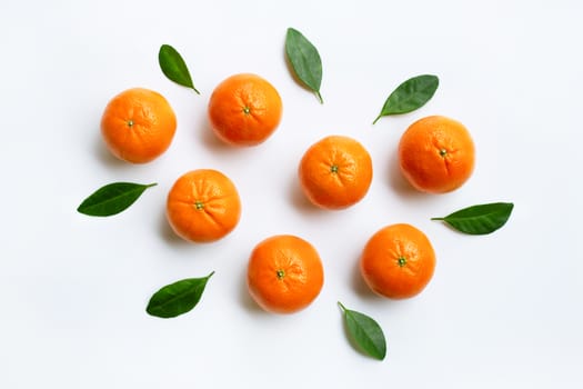 Mandarin Orange. White Background