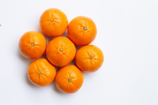 Mandarin Orange. White Background