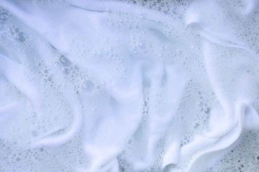 Soak a cloth before washing, white cloth