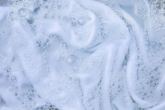 Soak a cloth before washing, white cloth
