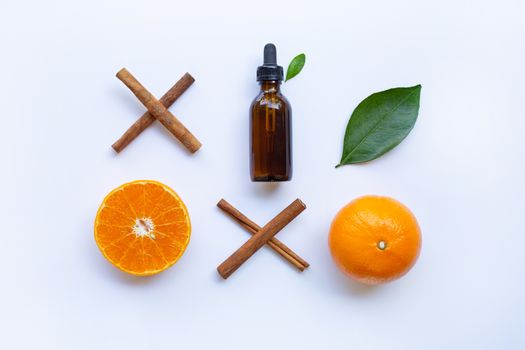 Essential oil with orange and cinnamon