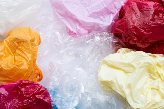 Colorful plastic bags