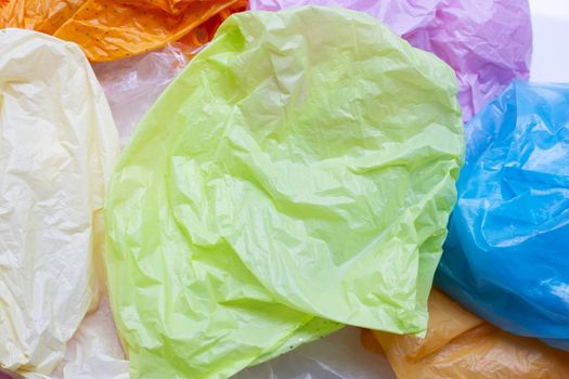 Colorful plastic bags