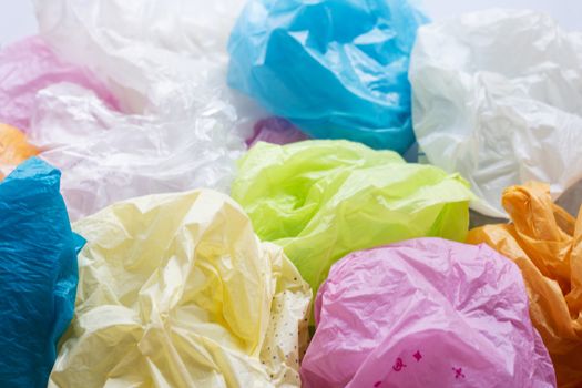 Colorful plastic bags