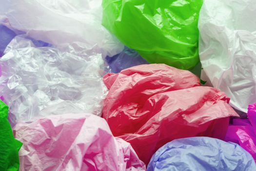 Colorful plastic bags