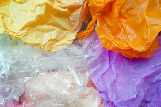 Colorful plastic bags