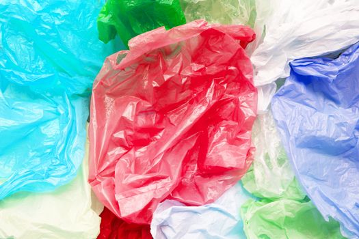 Colorful plastic bags