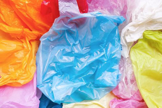 Colorful plastic bags