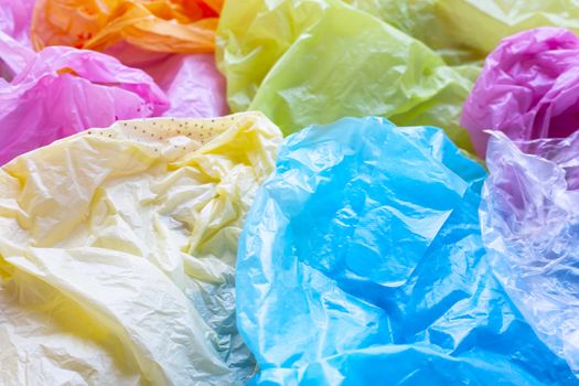 Colorful plastic bags