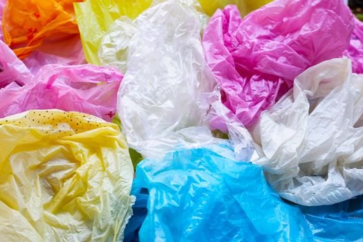 Colorful plastic bags