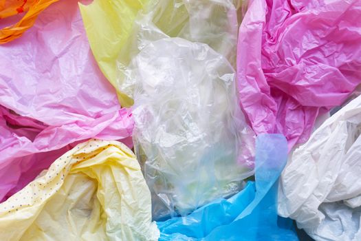 Colorful plastic bags