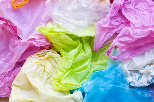 Colorful plastic bags