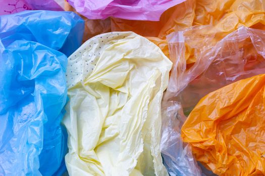 Colorful plastic bags