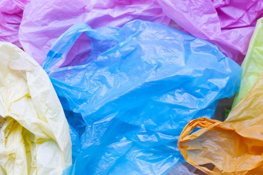 Colorful plastic bags