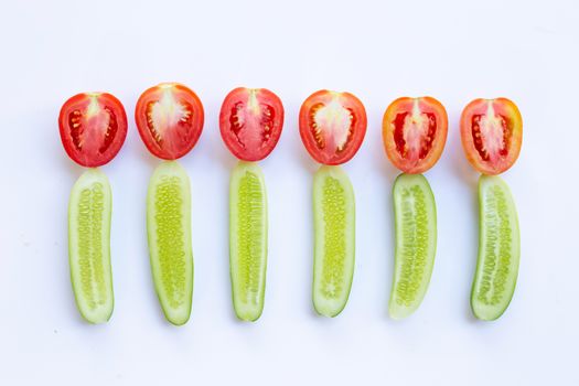 Natural ingredients for homemade skin care on white.