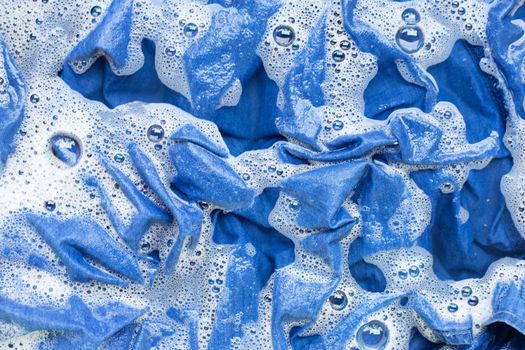 Washing Jeans shirt, soaked