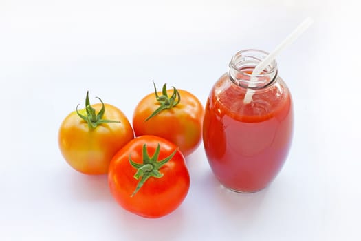 Tomato juice in a glass