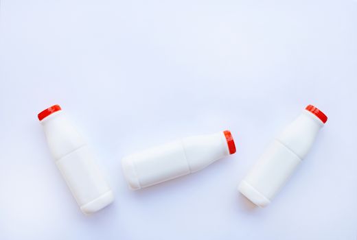 Milk bottle  on white background
