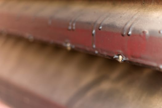 Close-up shot of old and dusty steel texture.