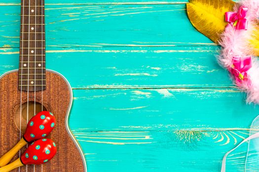 Ukulele is a Hawaiian Style String Music Instrument.