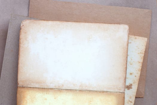 Empty old vintage brown page paper texture background. Copy space