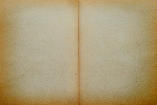 Empty brown yellow old vintage page paper texture background.
