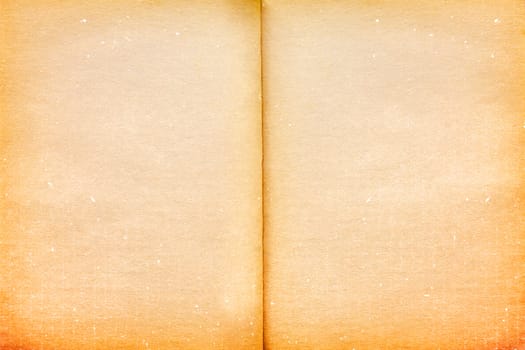 Empty brown yellow old vintage page paper texture background.