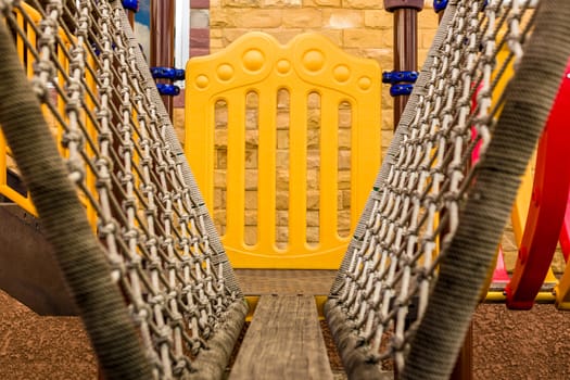 Close-up shot of playground revealing some interesting details.