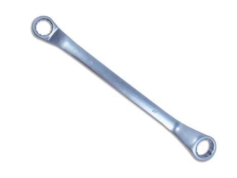 A wrench on a white background.