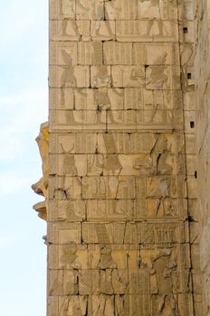 Karnak temple in Luxor, Egypt, detail