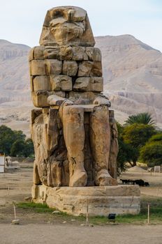 Colossi of Memnon in Luxor in Egypt