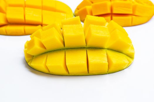 Tropical fruit, Mango  on a white background. 