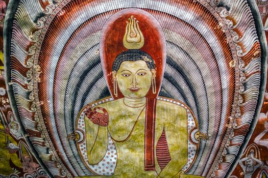 Buddha statues in Dambulla Cave Temple, Sri Lanka