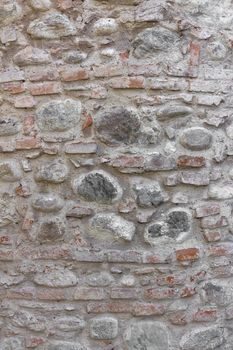 Close - up of a stone wall texture