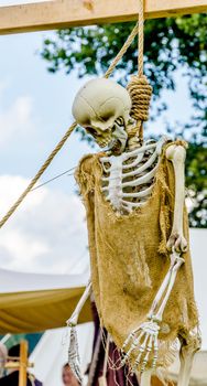 Photo of Halloween, Sklett on a knit, hanged
