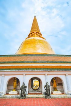 The tallest Stupa in Thailand Phra Pathomchedi in Nakhon Pathom Province, Thailand.