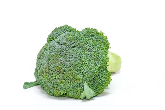 Green broccoli, isolated on white background