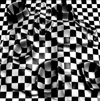 checkered texture 3d background  made in 3d software