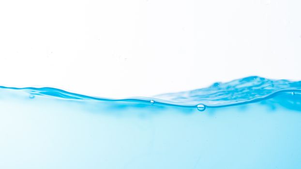 Water splash and ripple isolated on white background