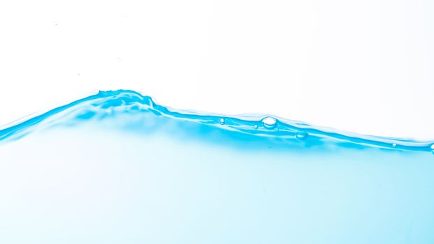 Water splash and ripple isolated on white background