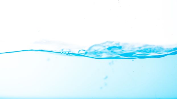 Water splash and ripple isolated on white background