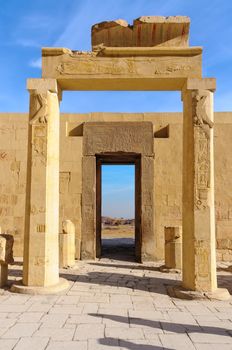 The Hatshepsut temple in the Valley of the Kings