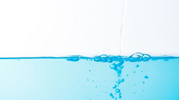 Water splash and ripple isolated on white background