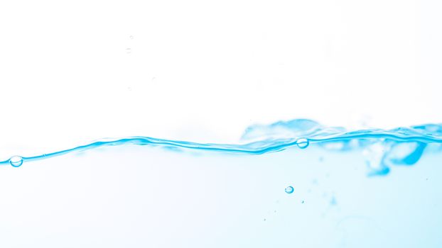 Water splash and ripple isolated on white background