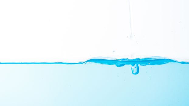 Water splash and ripple isolated on white background