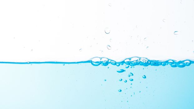 Water splash and ripple isolated on white background